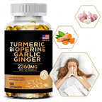 Turmeric and Garlic Joint Support Dietary Supplement Capsules
