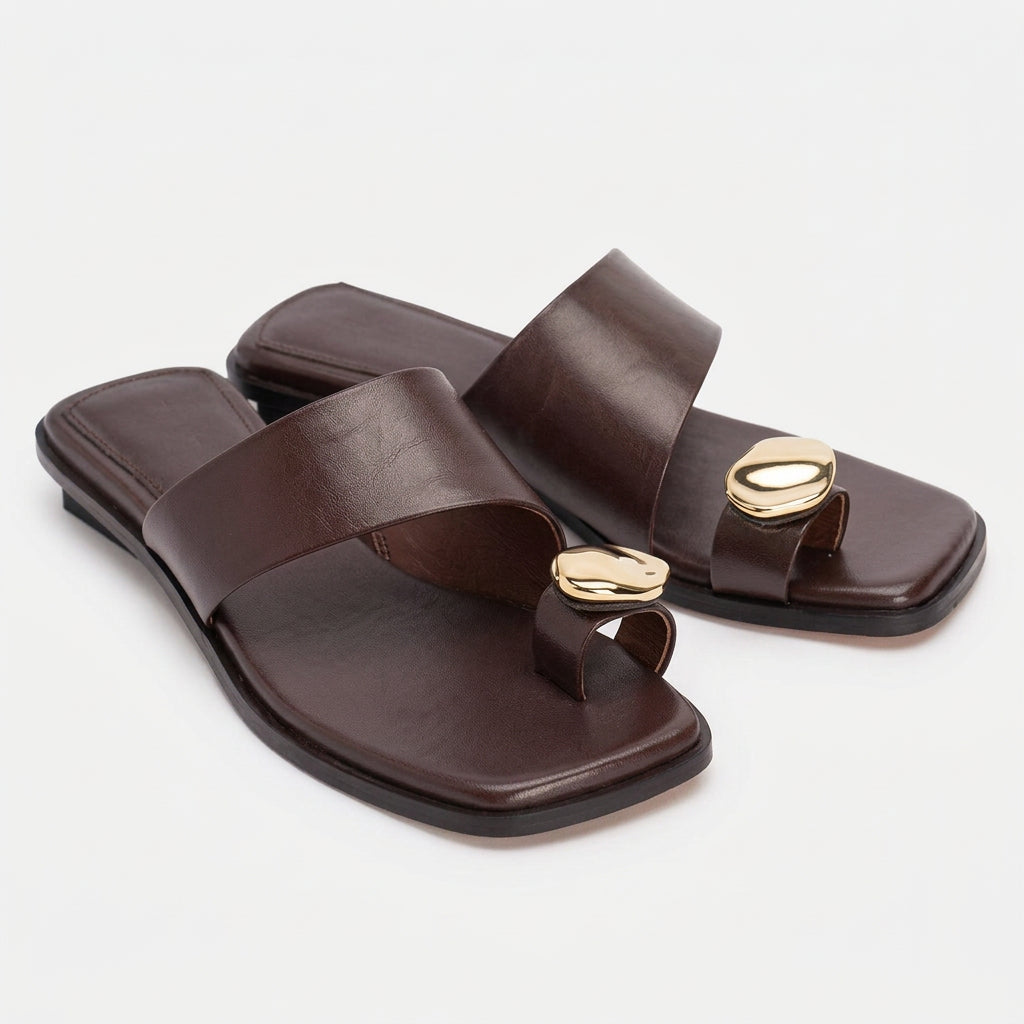 Women's Open Toe Platform Beach Slide Slippers