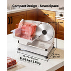 Electric Meat Slicer with 2 Stainless Steel Blades 200W
