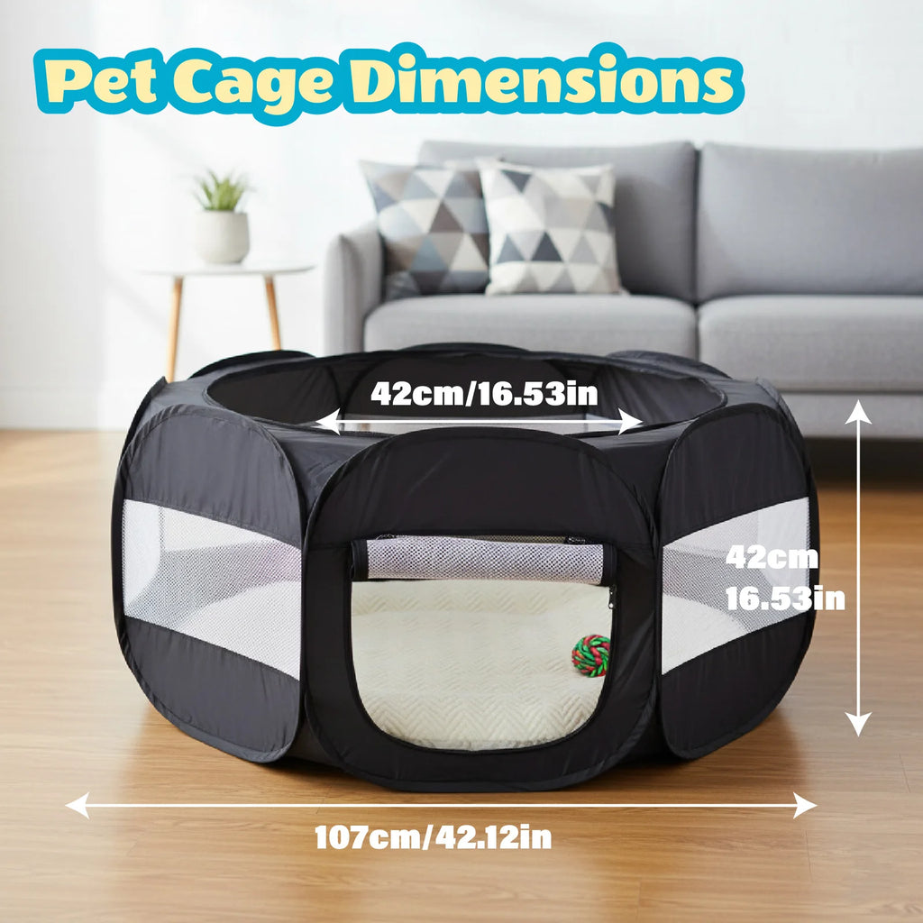 Foldable Portable Small Animal Playpen Enclosure for Cats Dogs