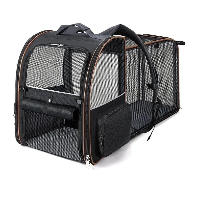 Expandable Pet Carrier Backpack for Small Cats Dogs