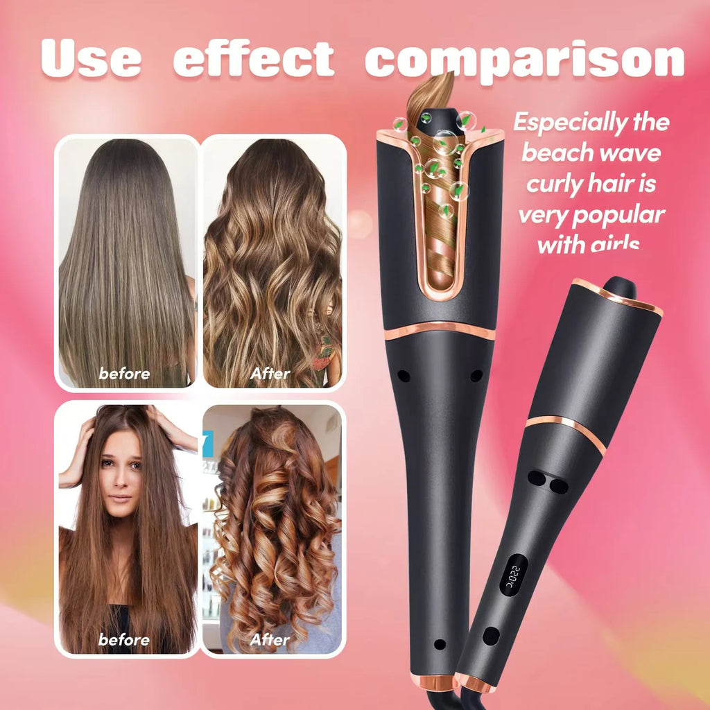 Automatic Ceramic Curling Iron with LED Display