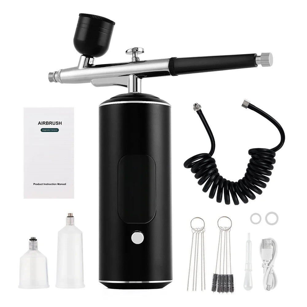 Rechargeable Wireless Airbrush Kit with Compressor Spray Gun