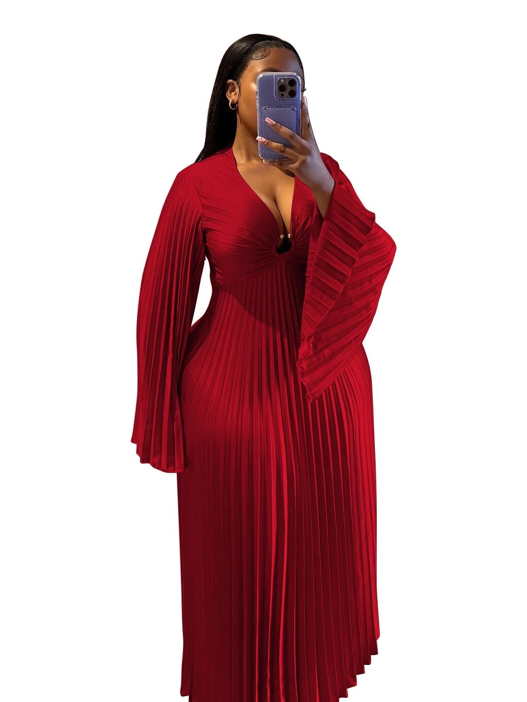Women's Elegant Dashiki Kaftan Maxi Dress