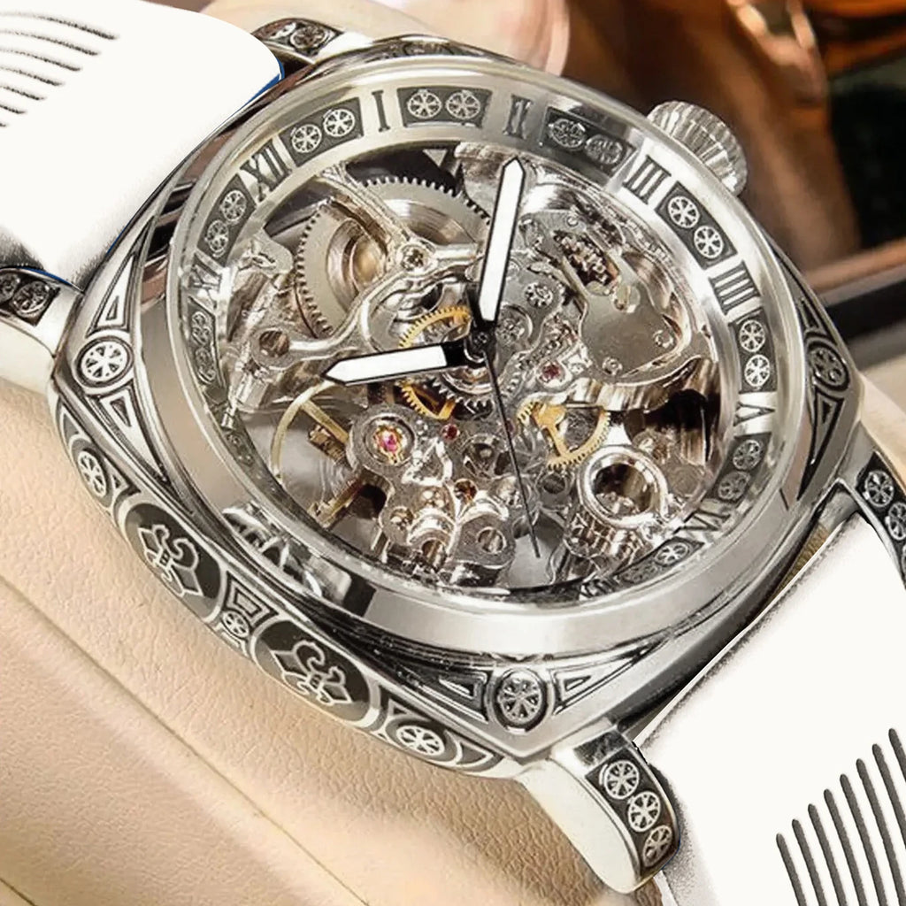 Men's Automatic Tourbillon Hollow Mechanical Watch