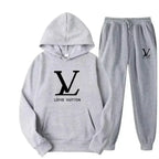Men's Hooded Sweatshirt and Pants 2-Piece Set