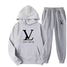 Men's Hooded Sweatshirt and Pants 2-Piece Set