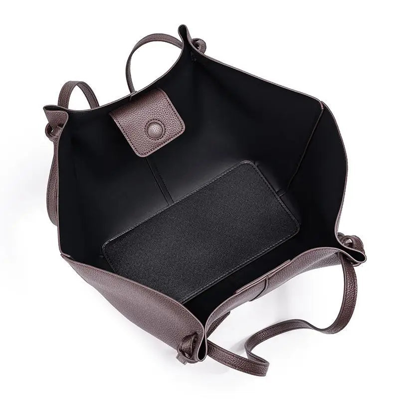 Women's Wing Large Capacity Woven PU Leather Shoulder Tote Bag