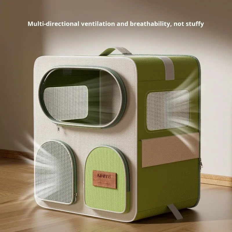 Large Breathable Detachable Pet Carrier Backpack for Cats Dogs