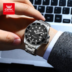Men's Quartz Stainless Steel Watch with Calendar