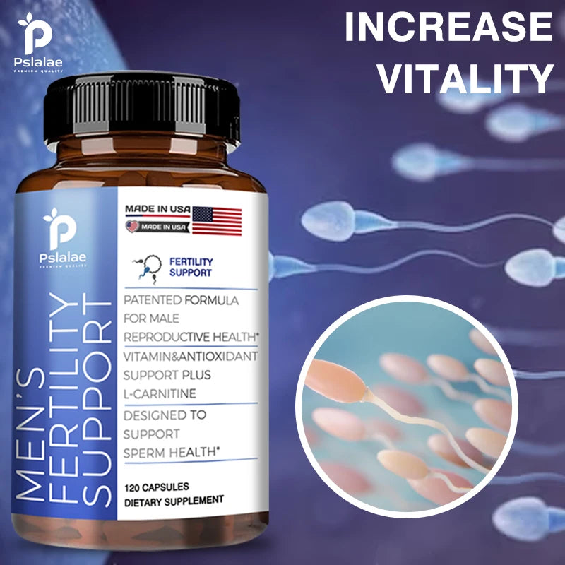 Male Fertility Support Reproductive Health Energy Dietary Supplement Capsules