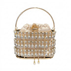 Women's Luxury Hollow Out Rhinestone Evening Clutch Bag