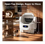 Self Cleaning Open Top Automatic Multiple Cat Litter Box