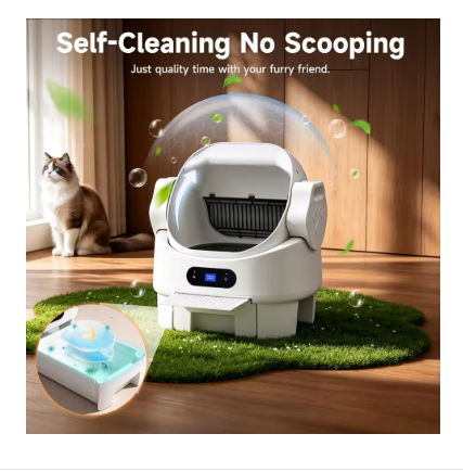 Self Cleaning Open Top Automatic Multiple Cat Litter Box