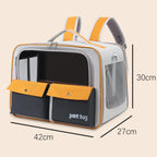 Large Capacity Foldable Rolling Pet Carrier Backpack for Cats Dogs