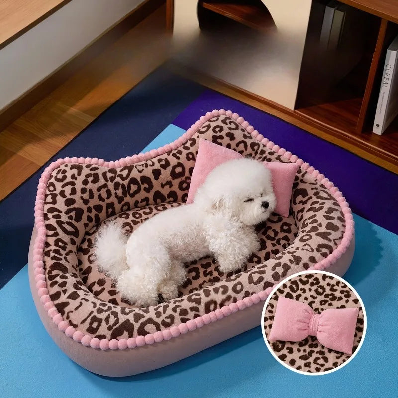 Thickened Elevated Soft Pet Bed for Cats Dogs
