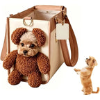 Cute Teddy Bear Dog Cat Portable Pet Backpack Tote Carrier
