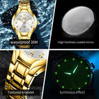 Men's Quartz Stainless Steel Watch with Calendar