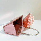 Women's Luxury Floral Handle Evening Crossbody Bag