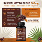 Saw Palmetto Capsules for Prostate and Hair Health