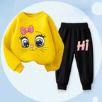 Girls' Long Sleeve Hoodie and Pants 2-Piece Set