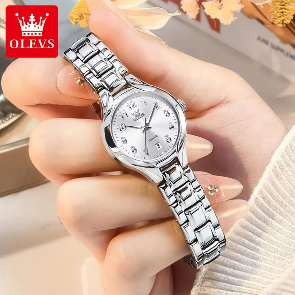 Men's Quartz Stainless Steel Watch with Calendar