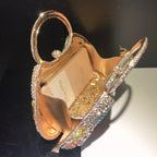 Women's Luxury Daisy Flower Rhinestone Evening Clutch Bag