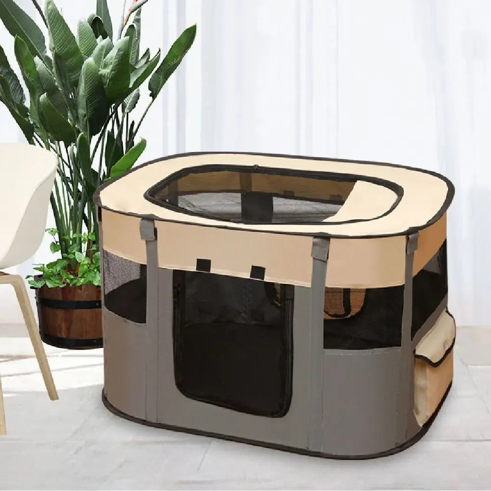 Portable Pet Playpen Folding Cage for Cats Dogs