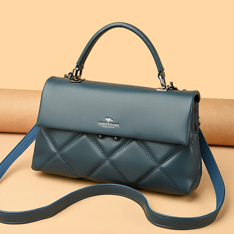 Women's Luxury Soft Leather Crossbody Shoulder Handbag
