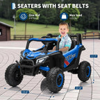Kids 12V Electric Ride-On UTV Truck Toy with Remote Control