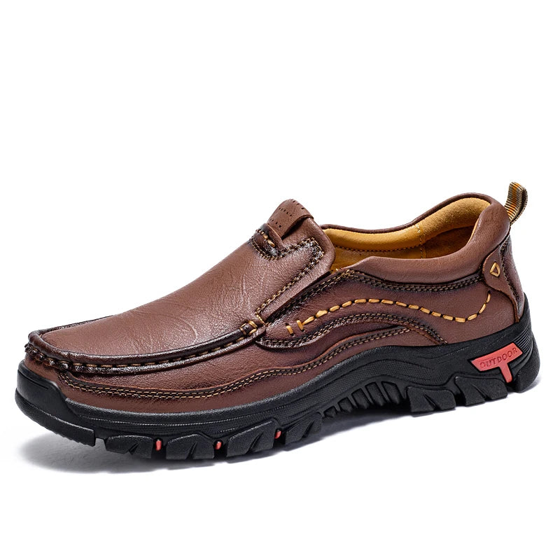 Men's Handmade Leather Slip-On Driving Shoes