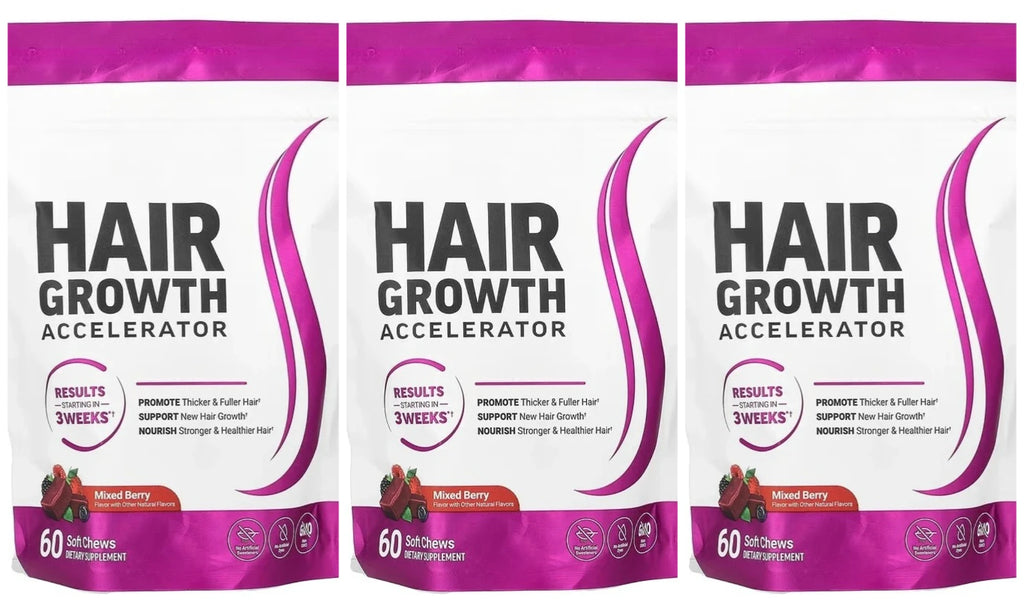 Hair Vitamin Gummies Biotin Vitamin C E Berry Flavor 60 Pieces