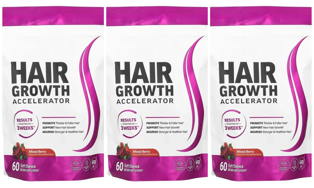 Hair Vitamin Gummies Biotin Vitamin C E Berry Flavor 60 Pieces