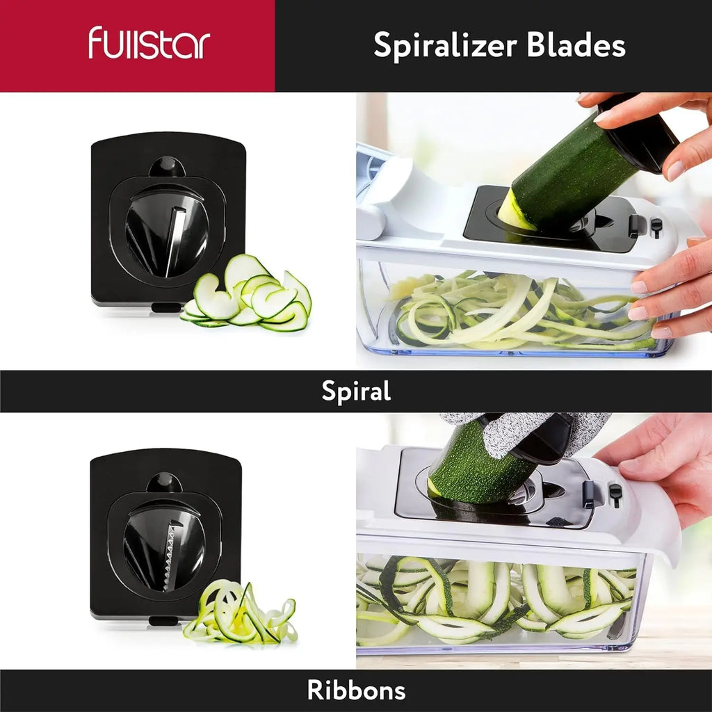 Vegetable Chopper and Spiral Slicer with Container Set