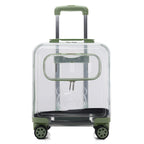 Double-layer Rolling Pet Stroller Carrier Backpack for Cats Dogs