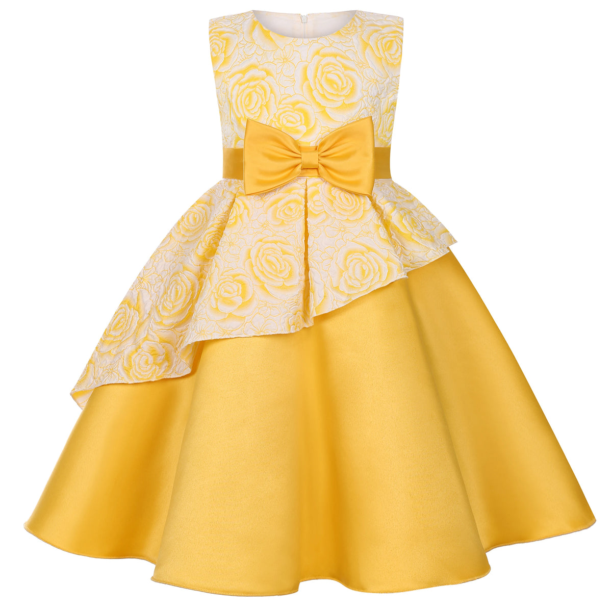 Girls' A-Line Flower Girl Dress with Bow