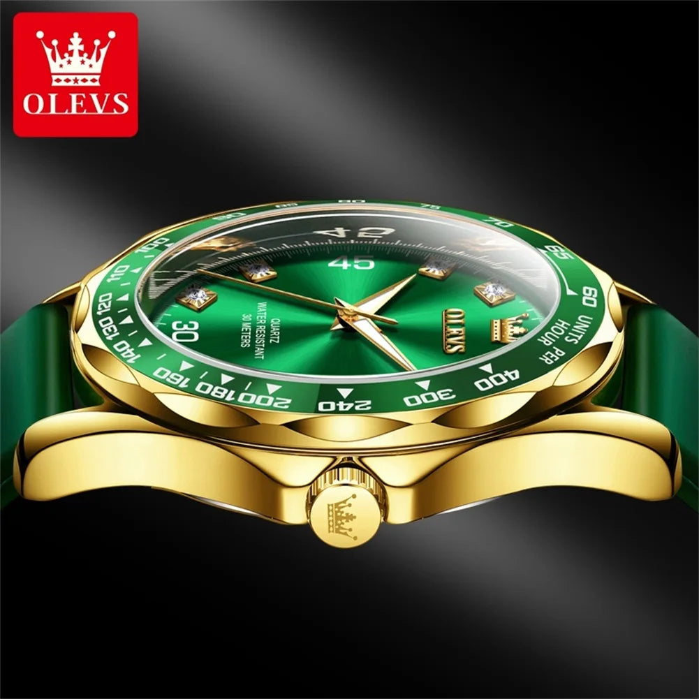 Men's Quartz Stainless Steel Watch with Auto Date