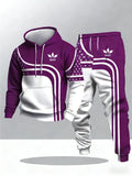 Men's Casual Hooded Sportswear Tracksuit Set