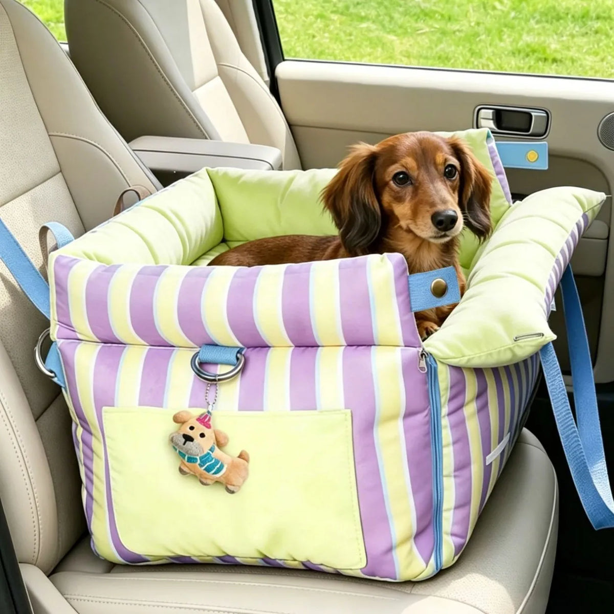 Portable Pet Car Seat Travel Carrier Bag for Dogs Cats