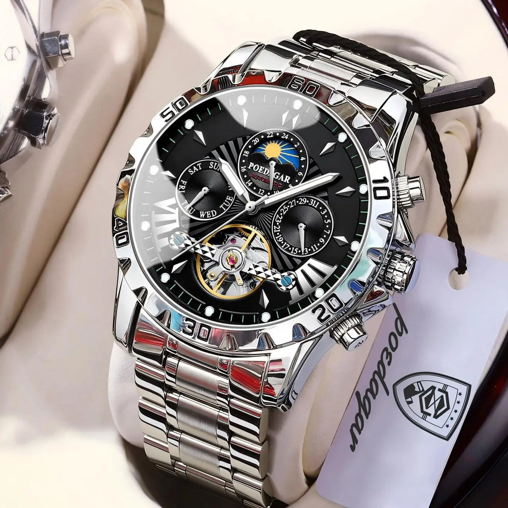 Men's Luxury Hollow Tourbillon Automatic Mechanical Watch