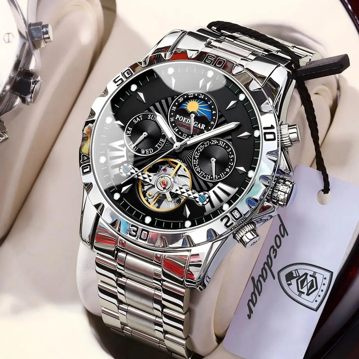 Men's Luxury Hollow Tourbillon Automatic Mechanical Watch