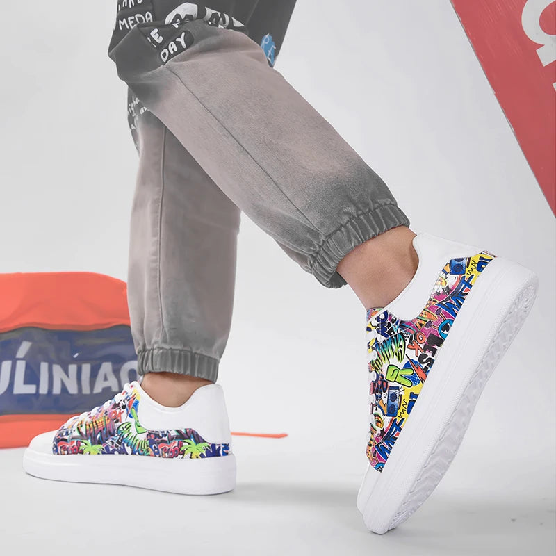 Men's Lightweight Breathable Skate Sneakers