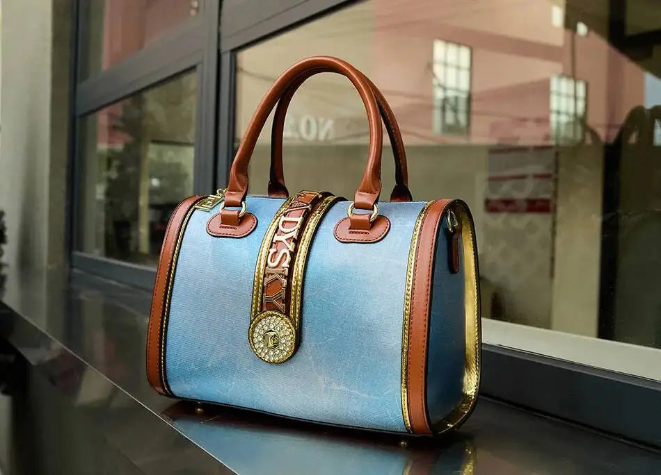 Women's Crocodile Pattern Leather Handbag Crossbody Bag