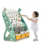Kids Cartoon Duckling 5-Layer Bookshelf Toy Storage Rack