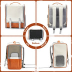 Large Capacity Breathable Pet Carrier Backpack for Cats Dogs