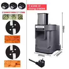 Commercial Electric 3-in-1 Vegetable Chopper and Food Processor