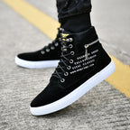Men's High-Top Lace-Up Platform Sneakers