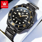 Men's Quartz Stainless Steel Watch with Calendar