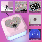 Portable UV Nail Dryer Lamp 21 LEDs for Gel Polish