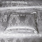 Silver Print Duvet Cover Set with Pillowcases
